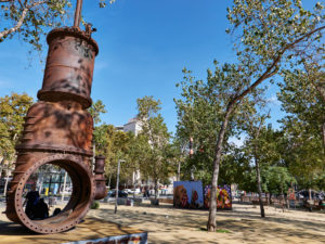 Barcelona – Dampfdruckleitung Fuerzas Electricas de Cataluña.