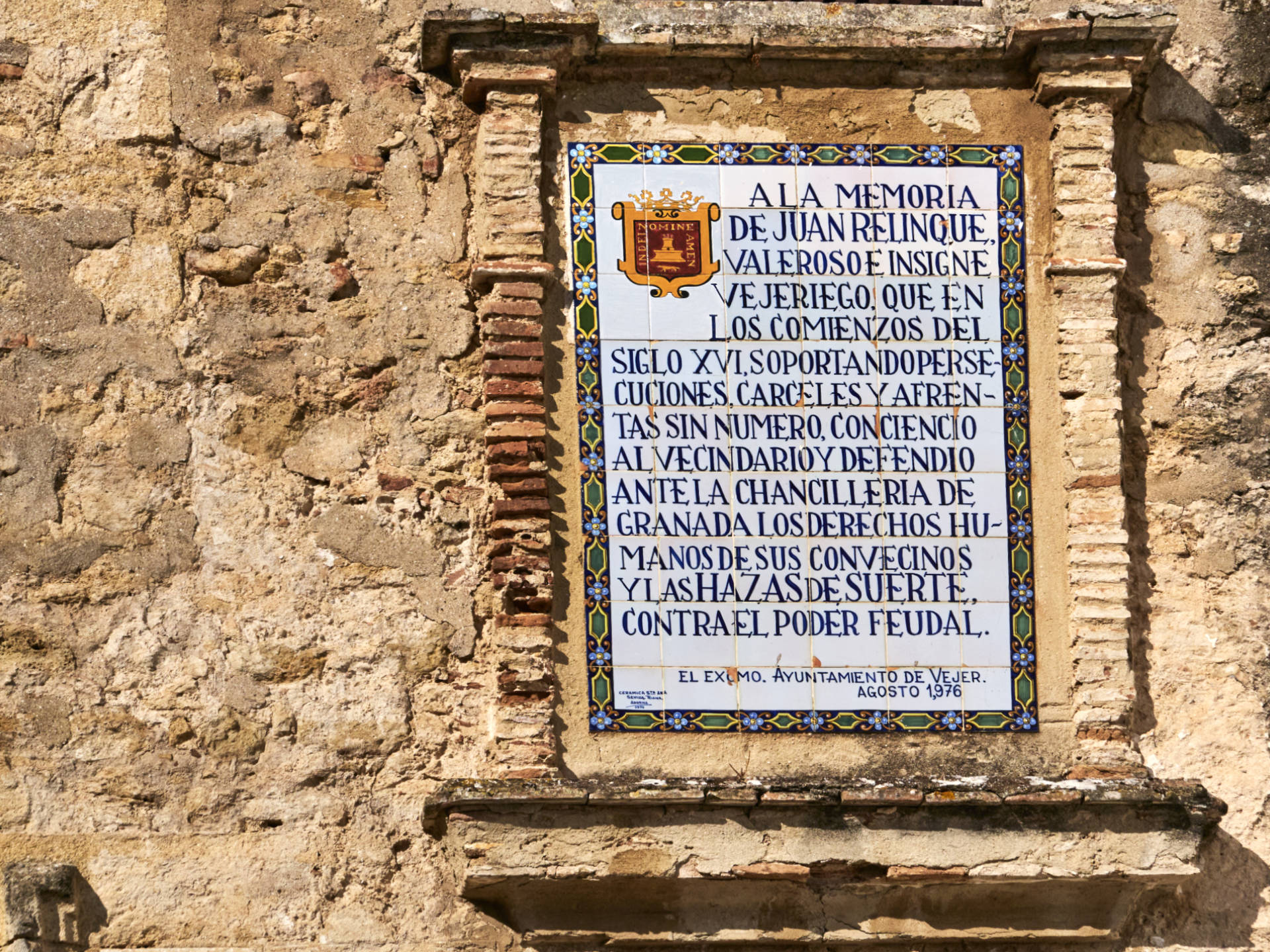 Die interessanten Keramiktafeln in Vejer de la Frontera.