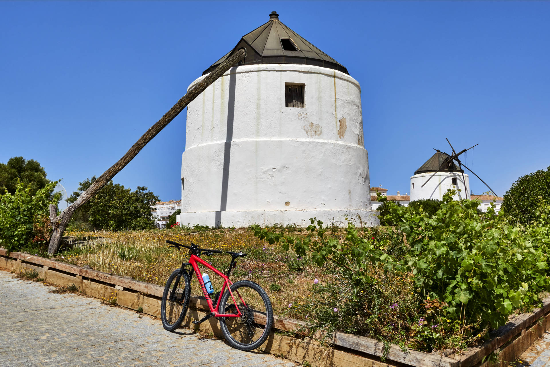 An den Molinos del Viento im Parque Hazas de Suerte von Vejer de la Frontera.